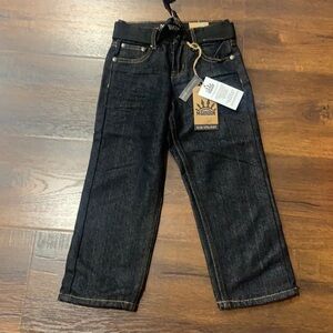 New BOY’S M. Gordon Black DENIM JEANS STRAIGHT LEG